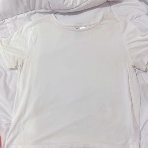 H&M Divided- Girls Baisc White loose T-shirt Size: L